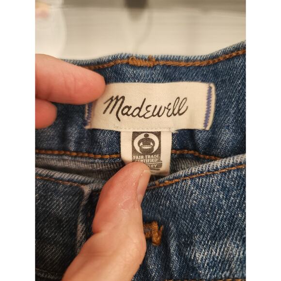 Madewell Size 32 Medium Wash Classic Straight Leg Jean 24 Inch Inseam - Picture 5 of 14